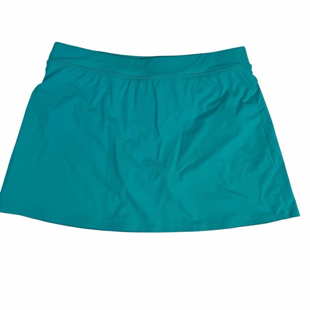 Lands End Swim Skirt size 10 Turquoise